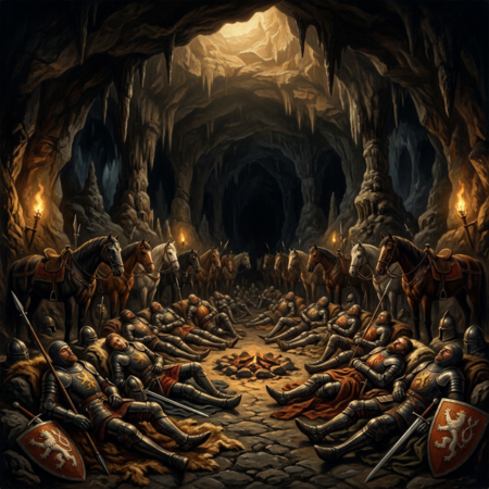 Blaničtí rytíři a spící vojsko v hoře