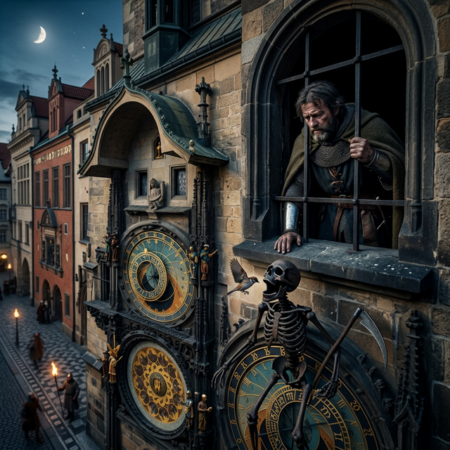 Vrabec v lebce kostlivcově