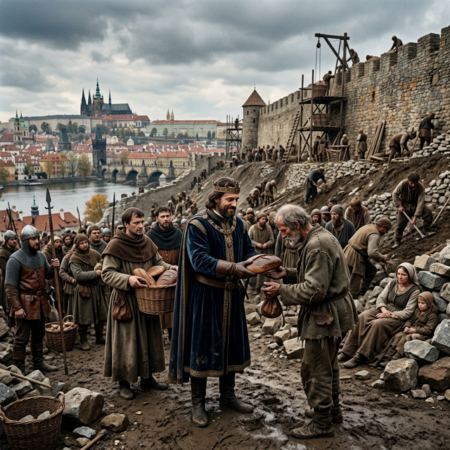 O Hladové zdi na Petříně a milosrdném císaři