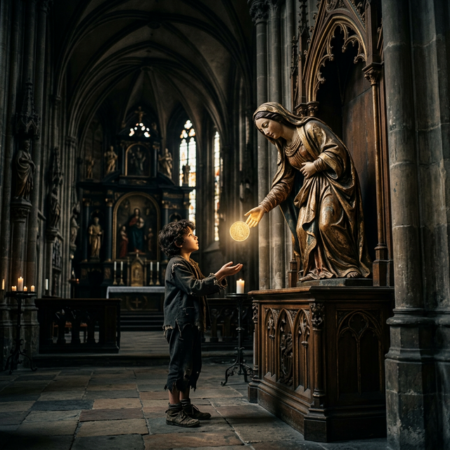 Zlaté dukáty pro chudého chlapce u svatého Jakuba