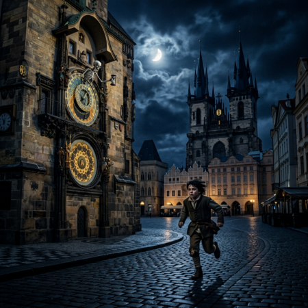 Kostlivec na starém orloji