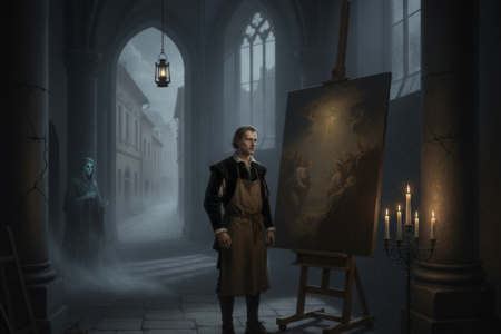 O malíři, moru a obrazu na hlavním oltáři