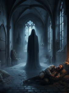 Hrozící duch z Házmburské kaple