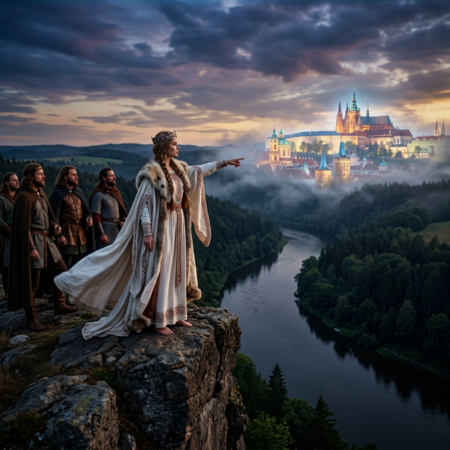 Založení města Prahy a Libušino slavné proroctví