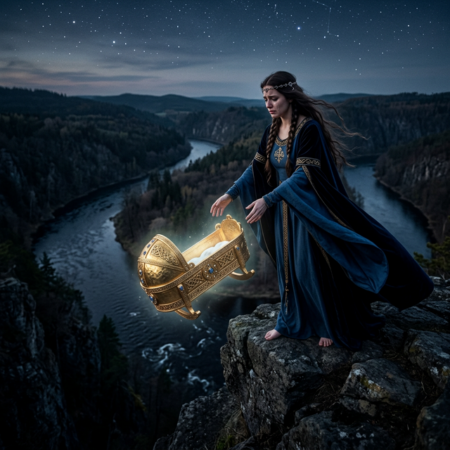 Zlatá kolébka naděje v hlubinách vyšehradských vod