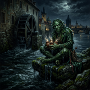 Vodník Kabourek z Čertovky a hrnečky s dušemi